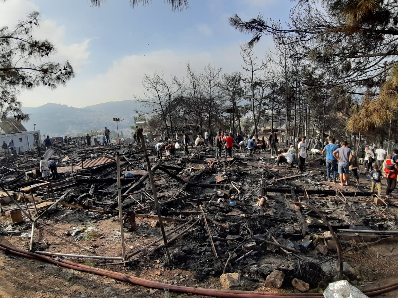 Grossbrand auf Samos