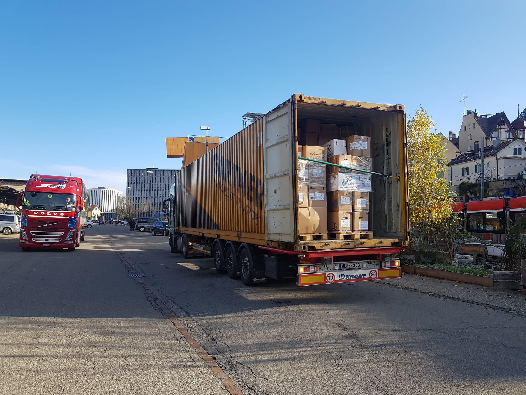 Hilfsgütertransport von St. Gallen nach Griechenland